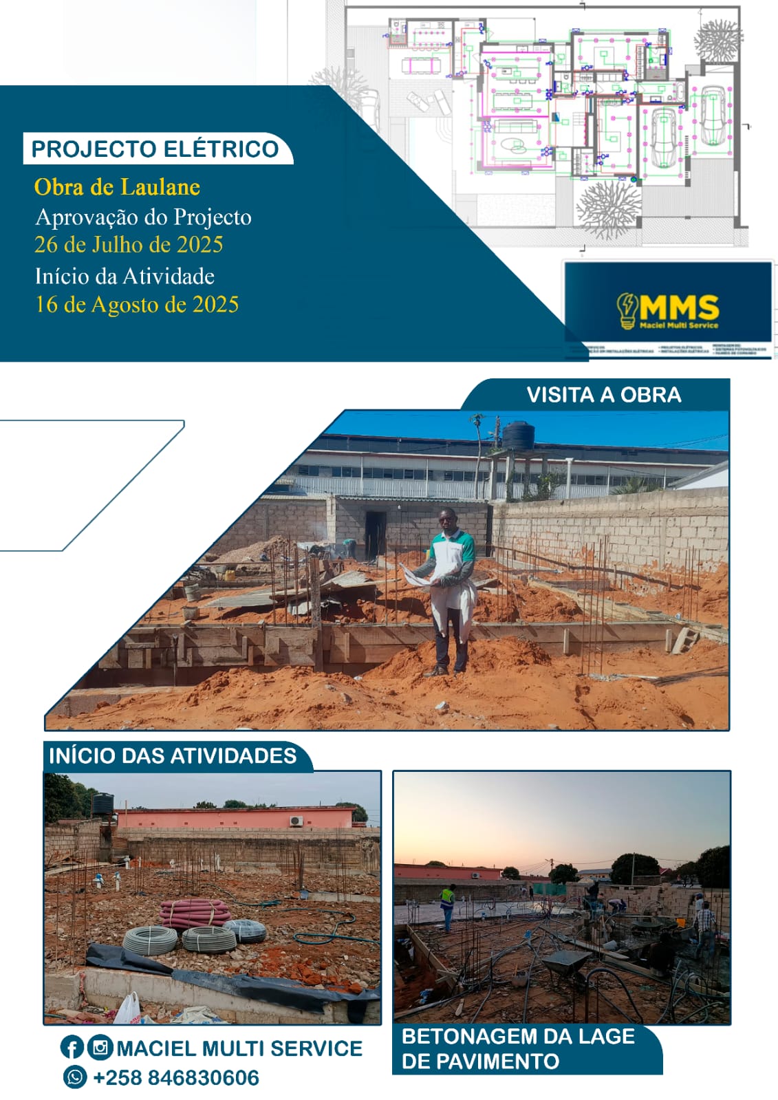 Sistema Elétrico para Obra de Lauane